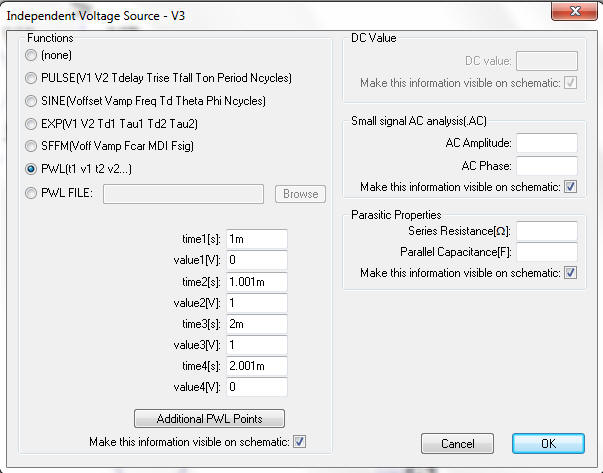 ac amplitude